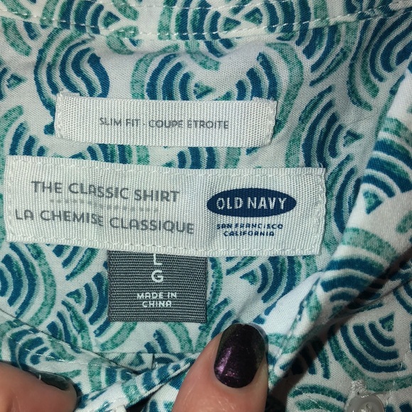 NWT Old Navy Button up shirt Sz L - Picture 4 of 7